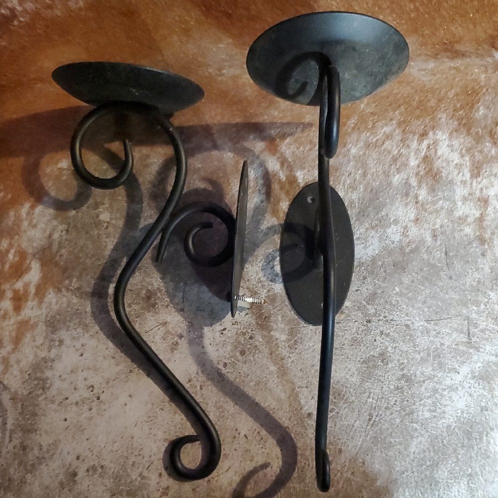PartyLite Black Decorative Wall Candle Holders